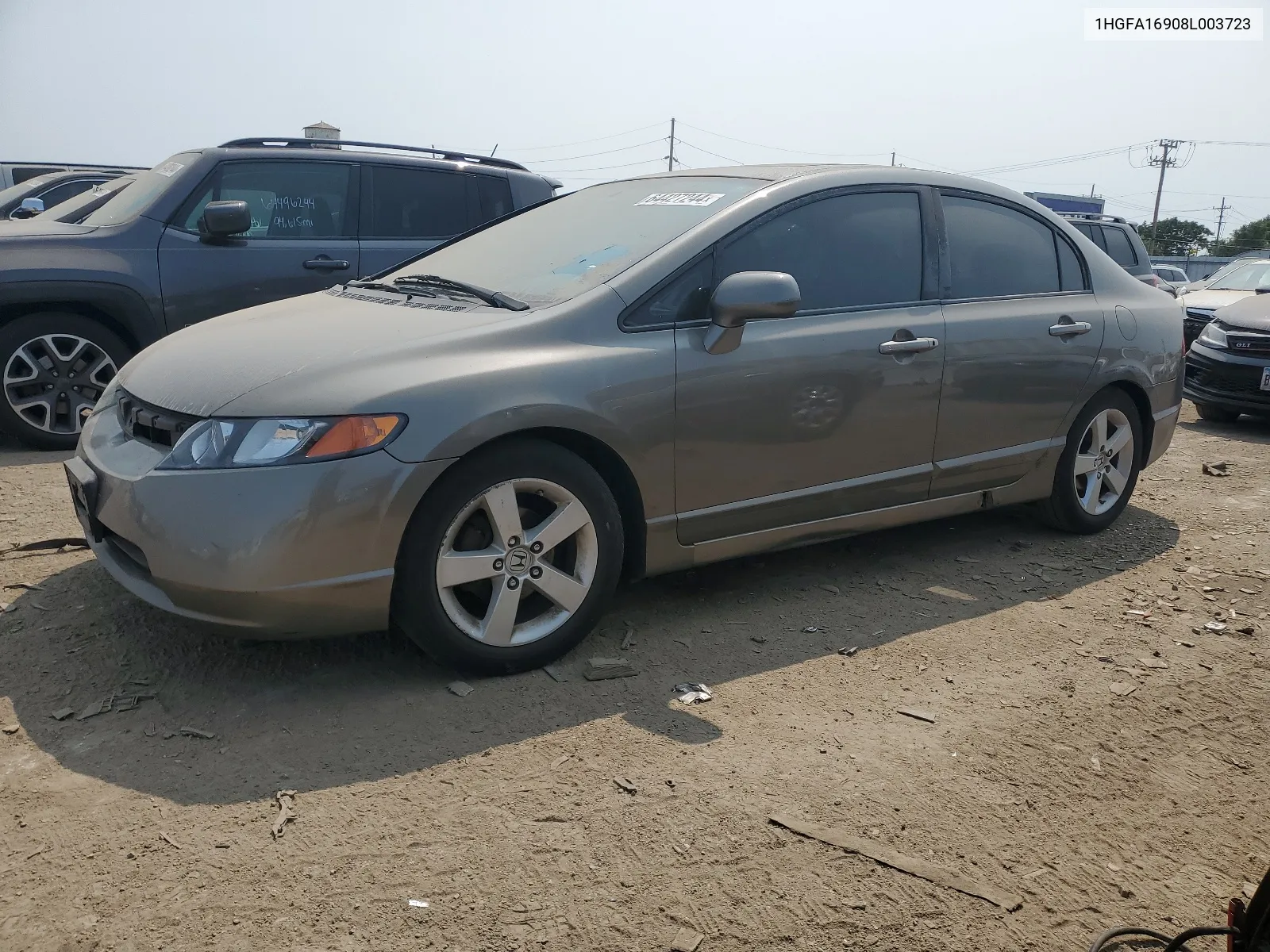 1HGFA16908L003723 2008 Honda Civic Exl