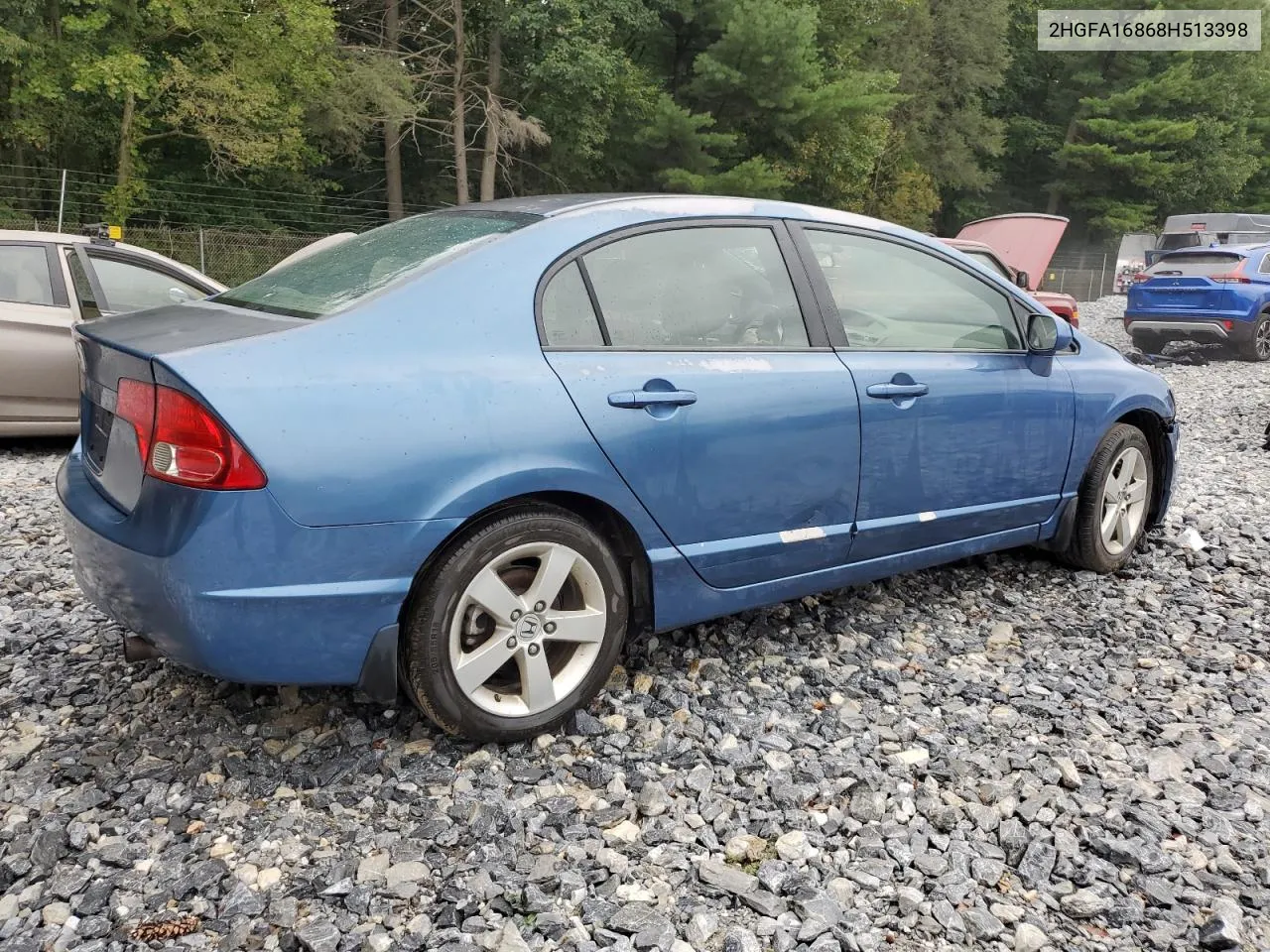 2008 Honda Civic Ex VIN: 2HGFA16868H513398 Lot: 64490474