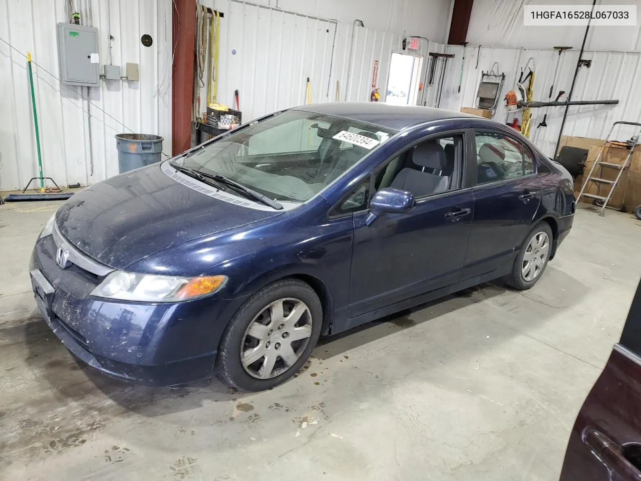 2008 Honda Civic Lx VIN: 1HGFA16528L067033 Lot: 64600394