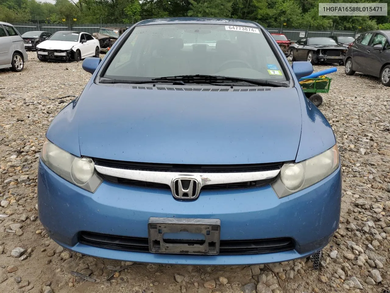 2008 Honda Civic Lx VIN: 1HGFA16588L015471 Lot: 64773874