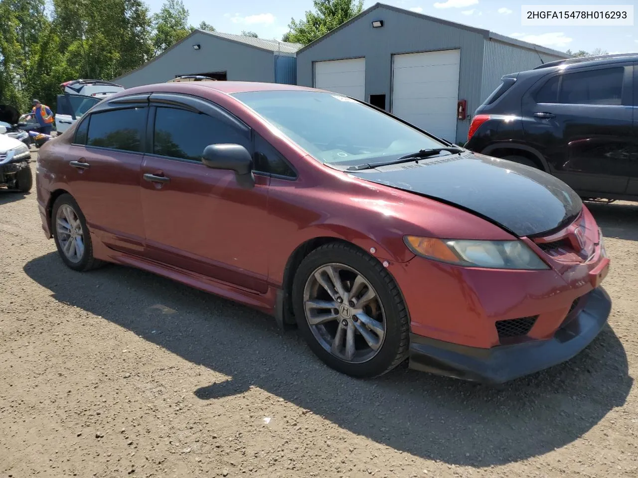 2008 Honda Civic Dx-G VIN: 2HGFA15478H016293 Lot: 64824214