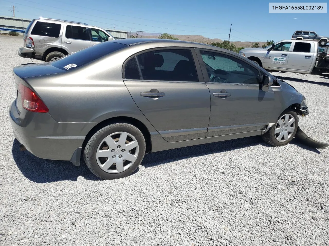 2008 Honda Civic Lx VIN: 1HGFA16558L002189 Lot: 64976854