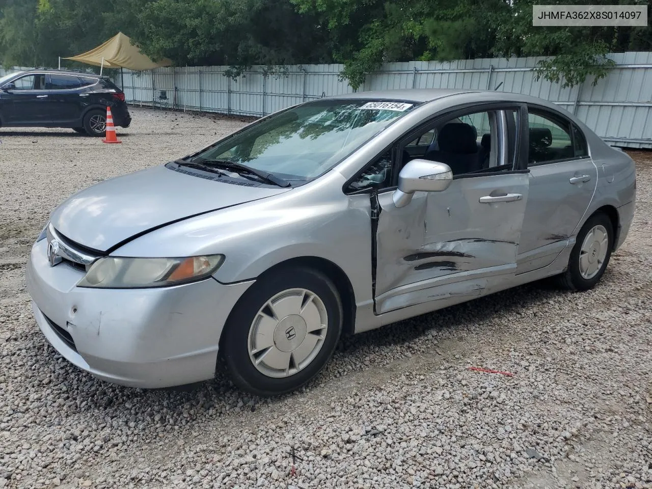 2008 Honda Civic Hybrid VIN: JHMFA362X8S014097 Lot: 65016154