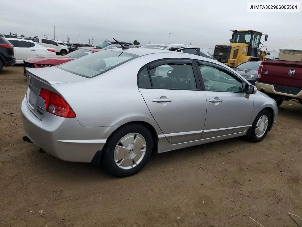 2008 Honda Civic Hybrid VIN: JHMFA36298S005584 Lot: 65167384