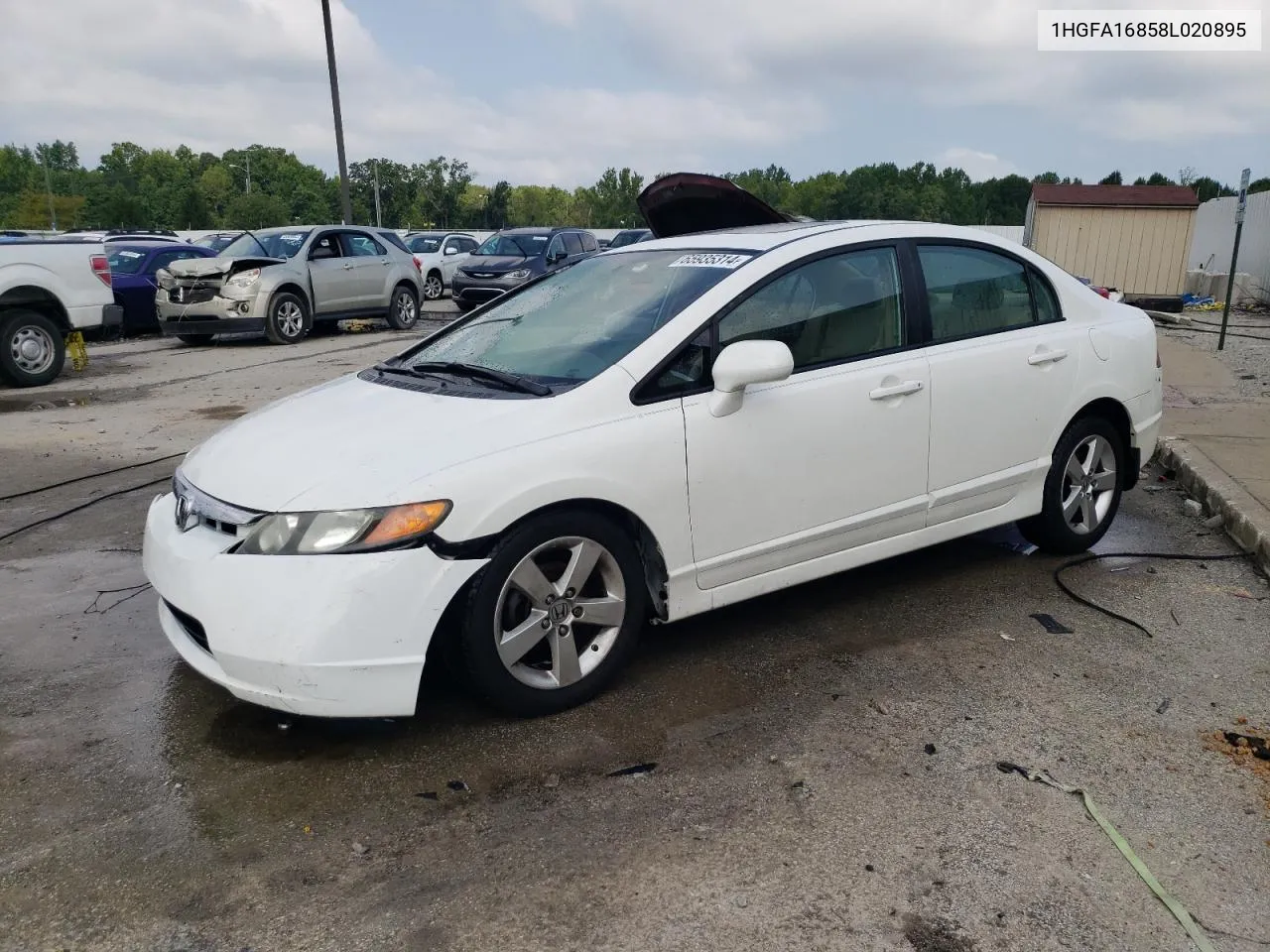 1HGFA16858L020895 2008 Honda Civic Ex