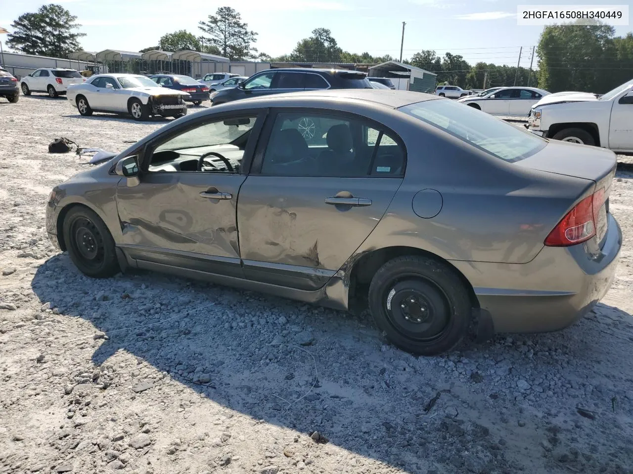 2008 Honda Civic Lx VIN: 2HGFA16508H340449 Lot: 66873544