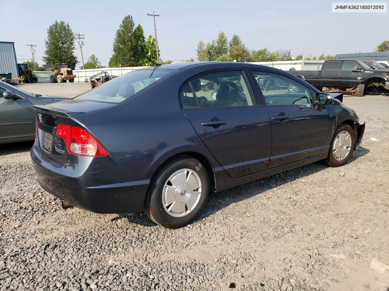 2008 Honda Civic Hybrid VIN: JHMFA36218S012092 Lot: 66933434