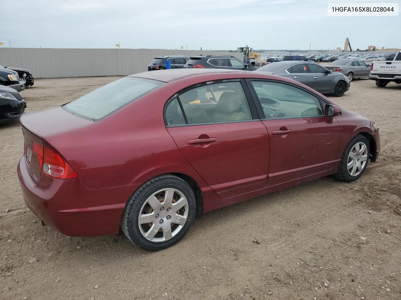 2008 Honda Civic Lx VIN: 1HGFA165X8L028044 Lot: 66956684