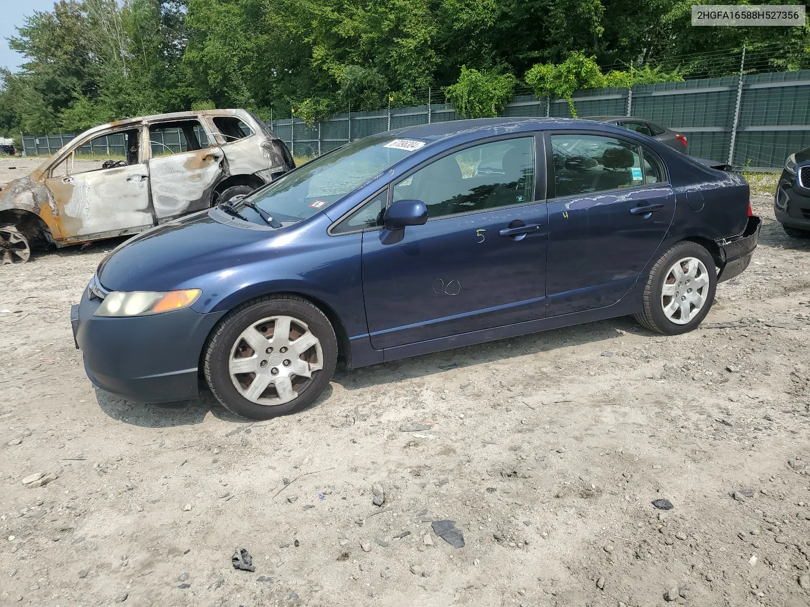 2HGFA16588H527356 2008 Honda Civic Lx