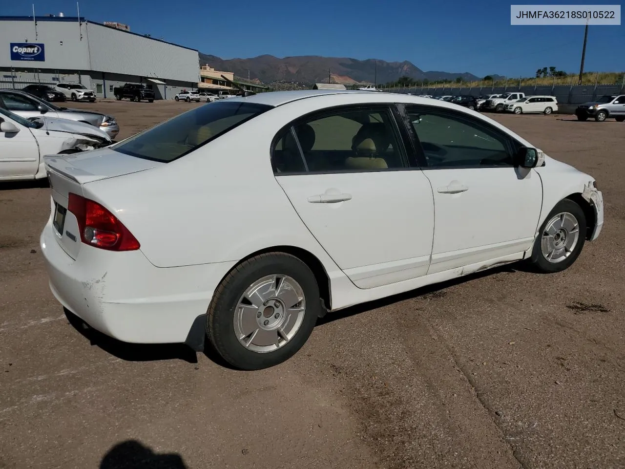 JHMFA36218S010522 2008 Honda Civic Hybrid