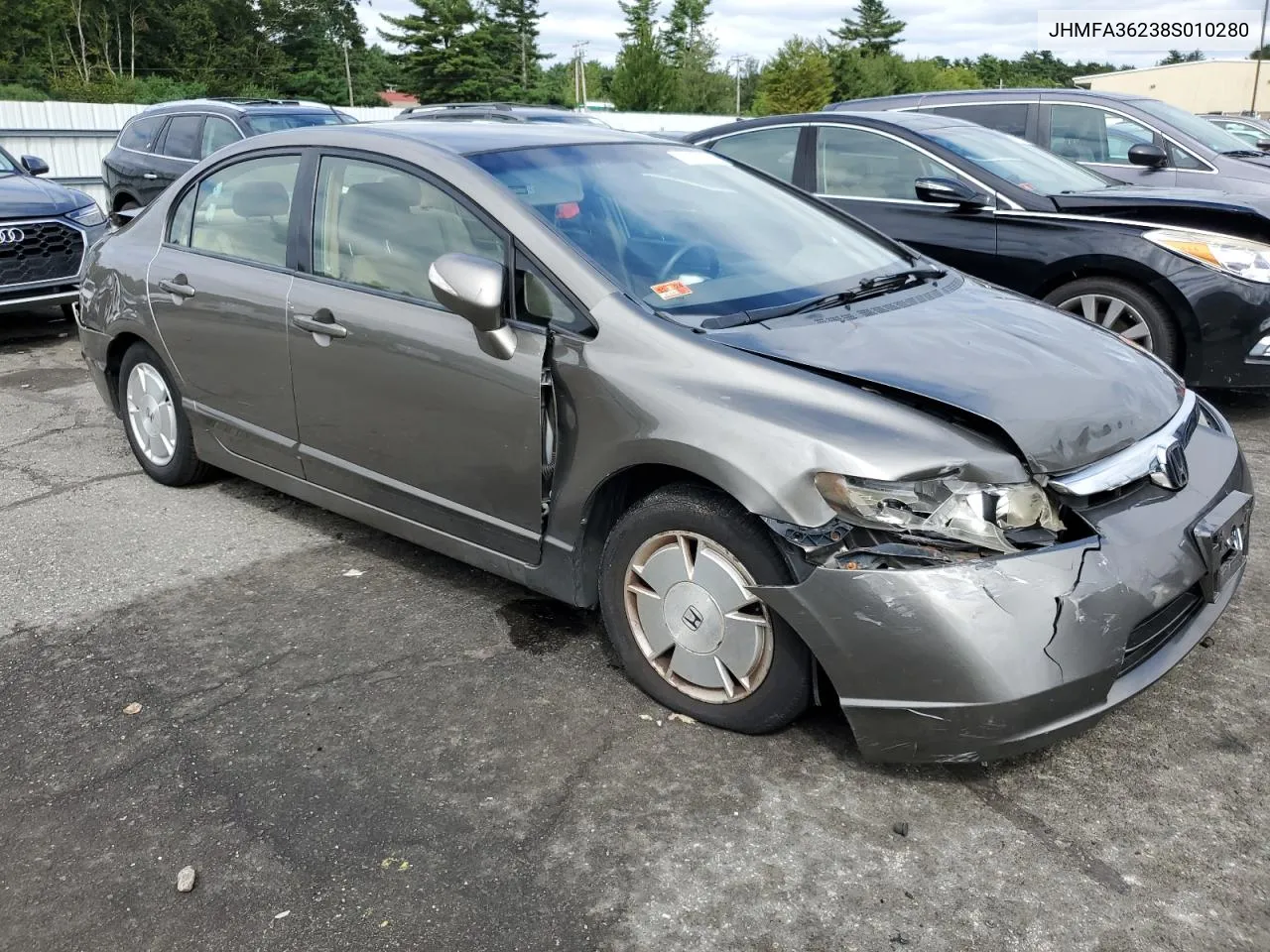 2008 Honda Civic Hybrid VIN: JHMFA36238S010280 Lot: 67635554