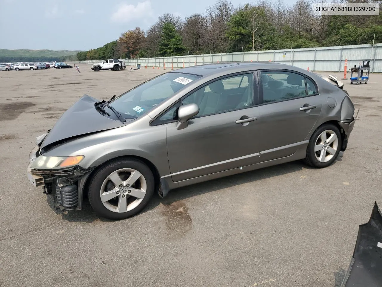 2008 Honda Civic Ex VIN: 2HGFA16818H329700 Lot: 67690934