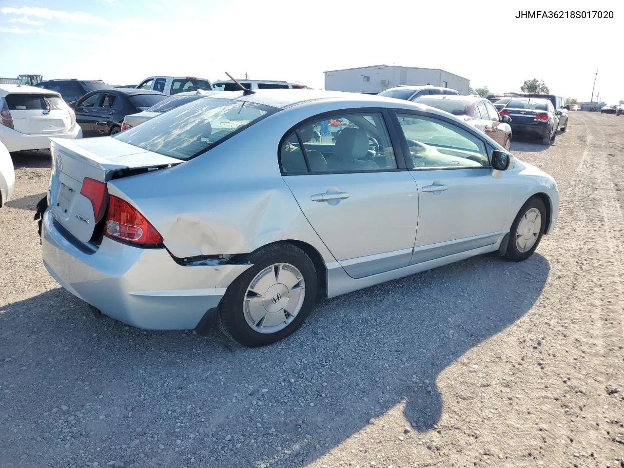 2008 Honda Civic Hybrid VIN: JHMFA36218S017020 Lot: 68101694