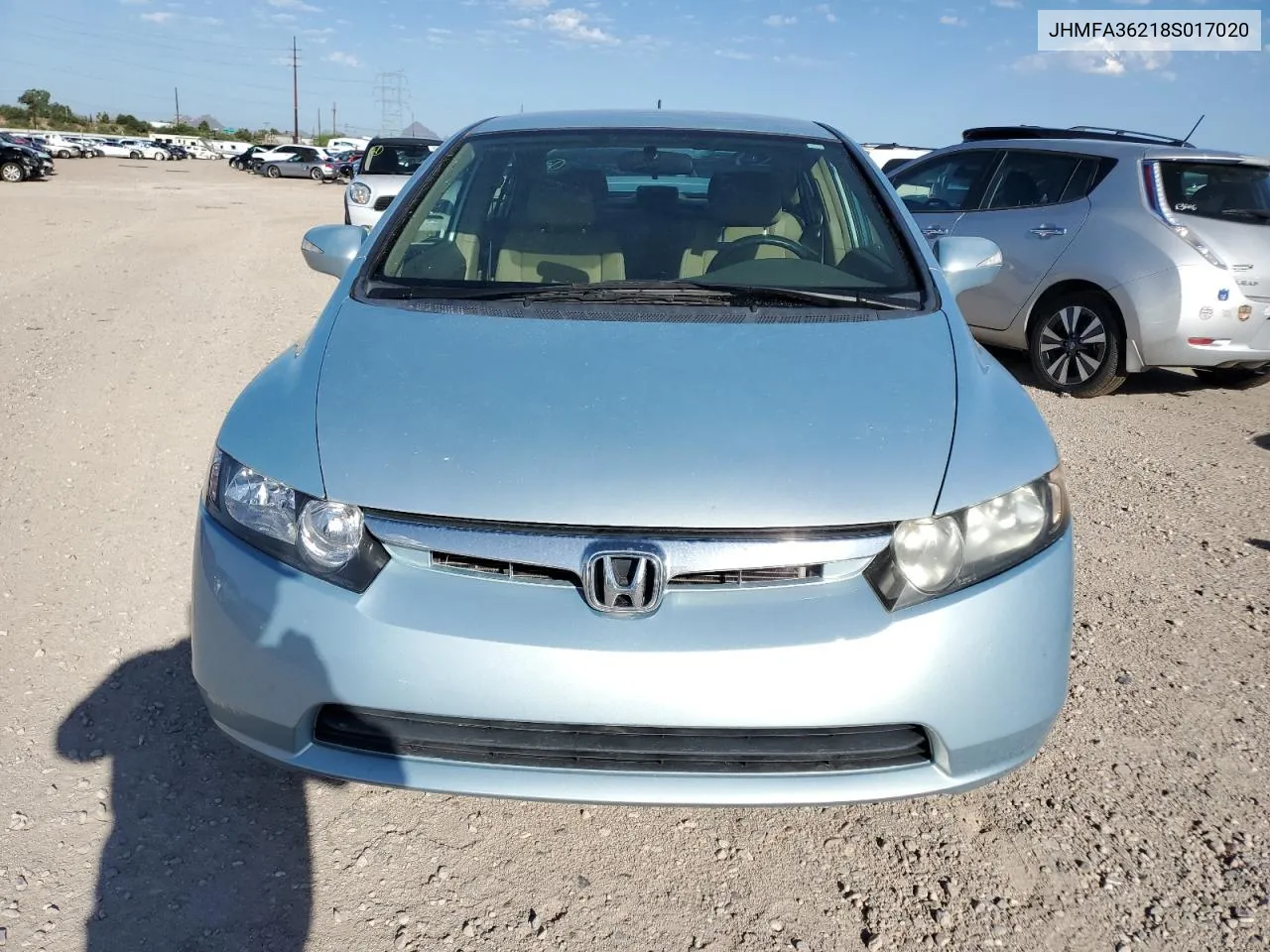 2008 Honda Civic Hybrid VIN: JHMFA36218S017020 Lot: 68101694