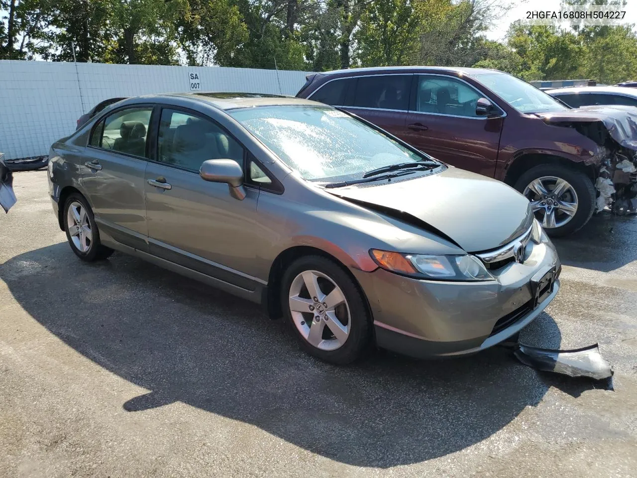 2HGFA16808H504227 2008 Honda Civic Ex