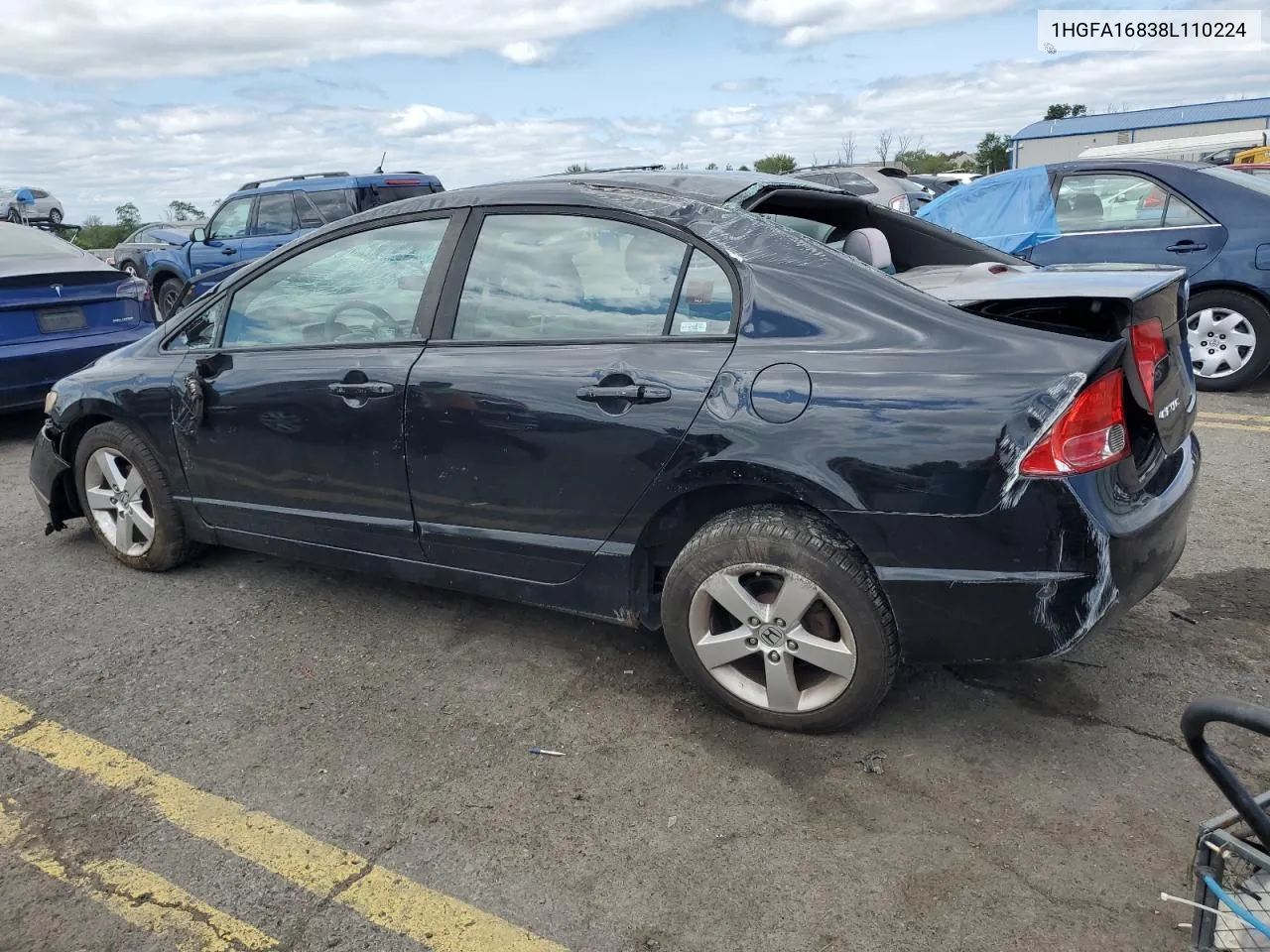 2008 Honda Civic Ex VIN: 1HGFA16838L110224 Lot: 68168754