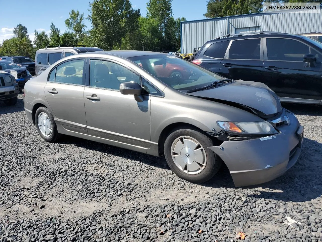 2008 Honda Civic Hybrid VIN: JHMFA36228S025871 Lot: 68174794