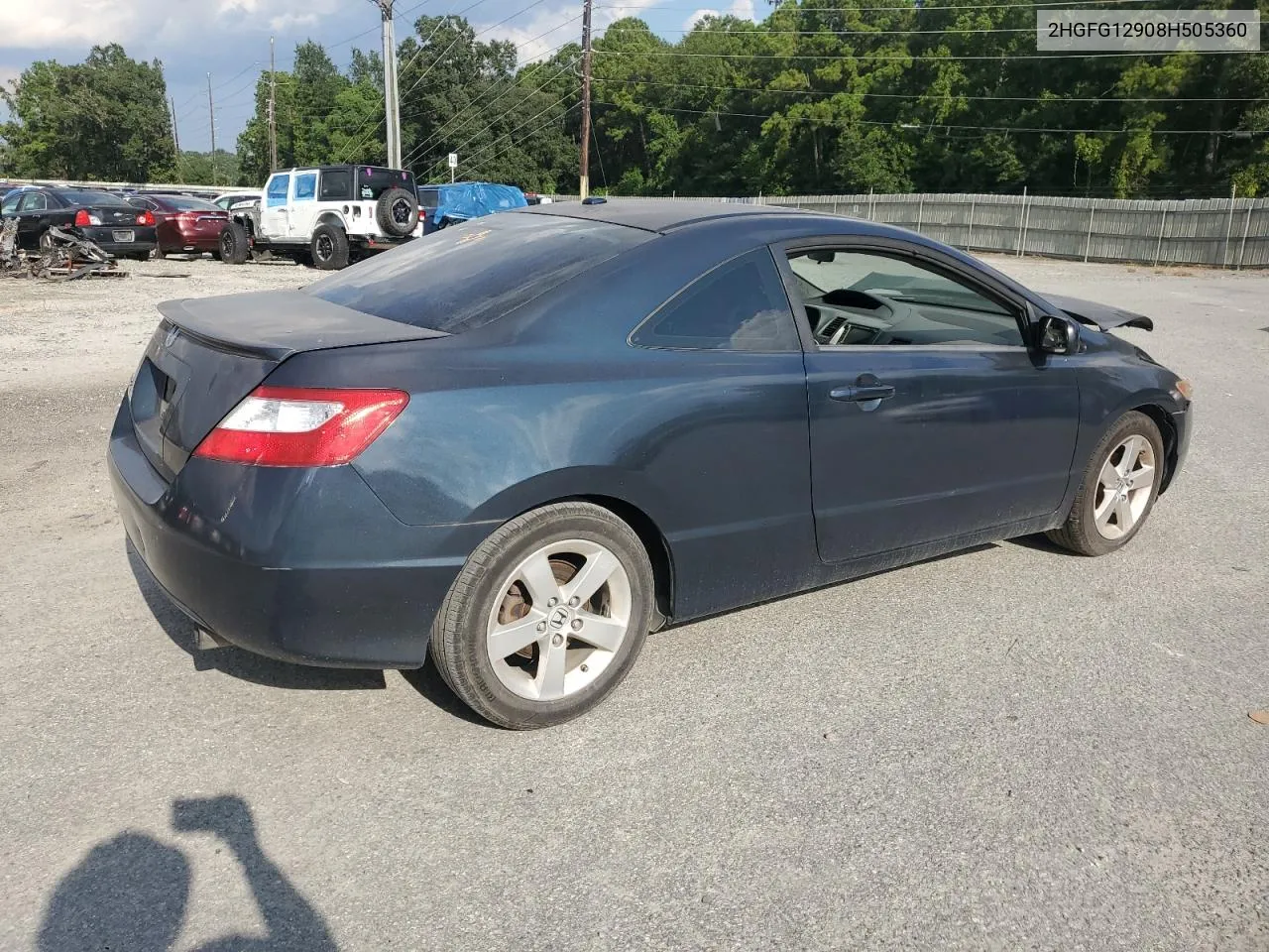 2008 Honda Civic Exl VIN: 2HGFG12908H505360 Lot: 68337934