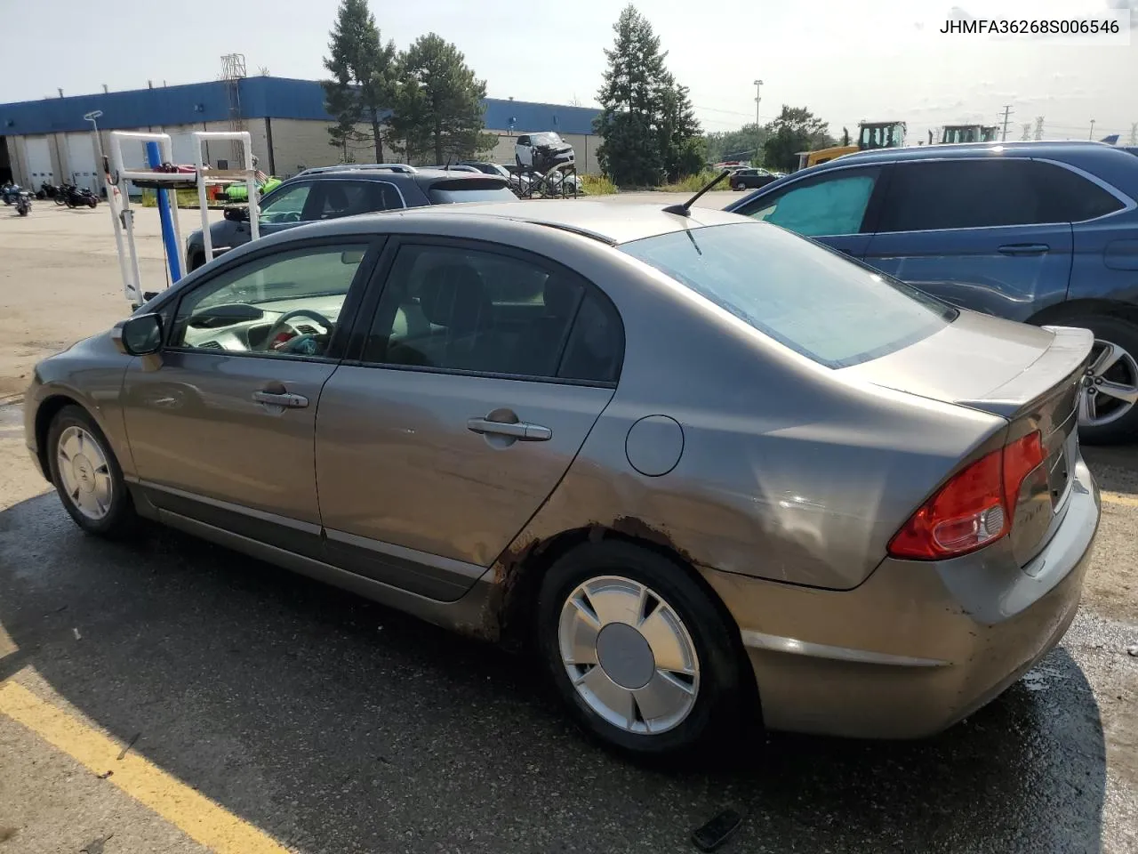 JHMFA36268S006546 2008 Honda Civic Hybrid