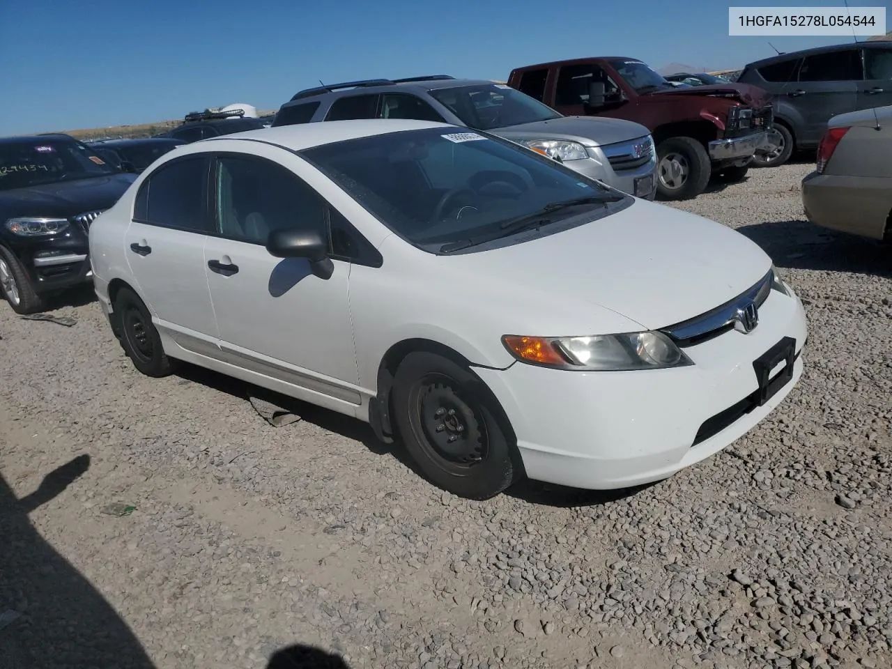 1HGFA15278L054544 2008 Honda Civic Dx