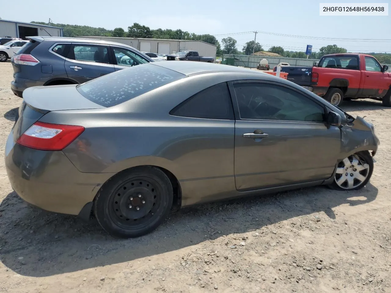 2008 Honda Civic Lx VIN: 2HGFG12648H569438 Lot: 68973634