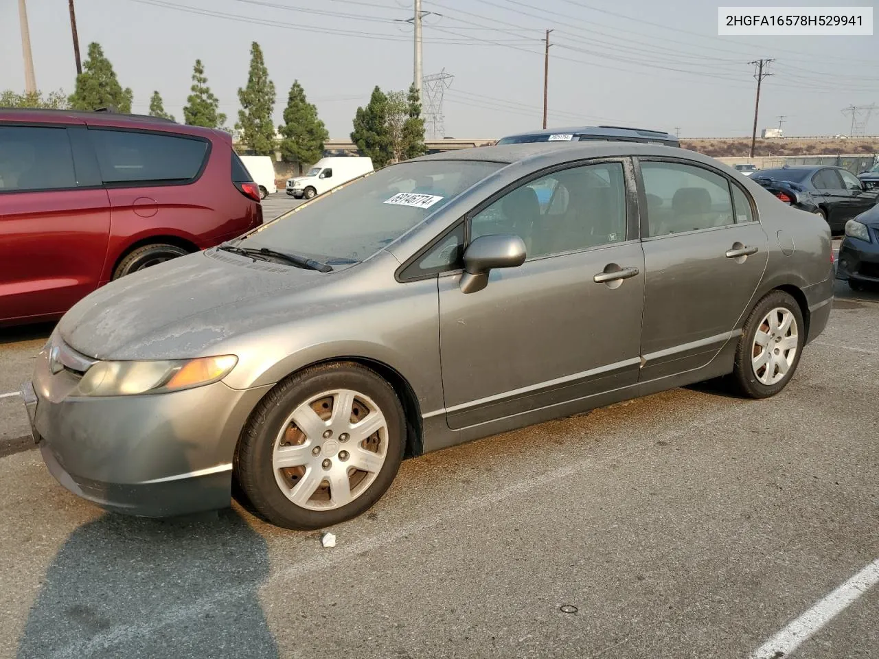 2008 Honda Civic Lx VIN: 2HGFA16578H529941 Lot: 69146774