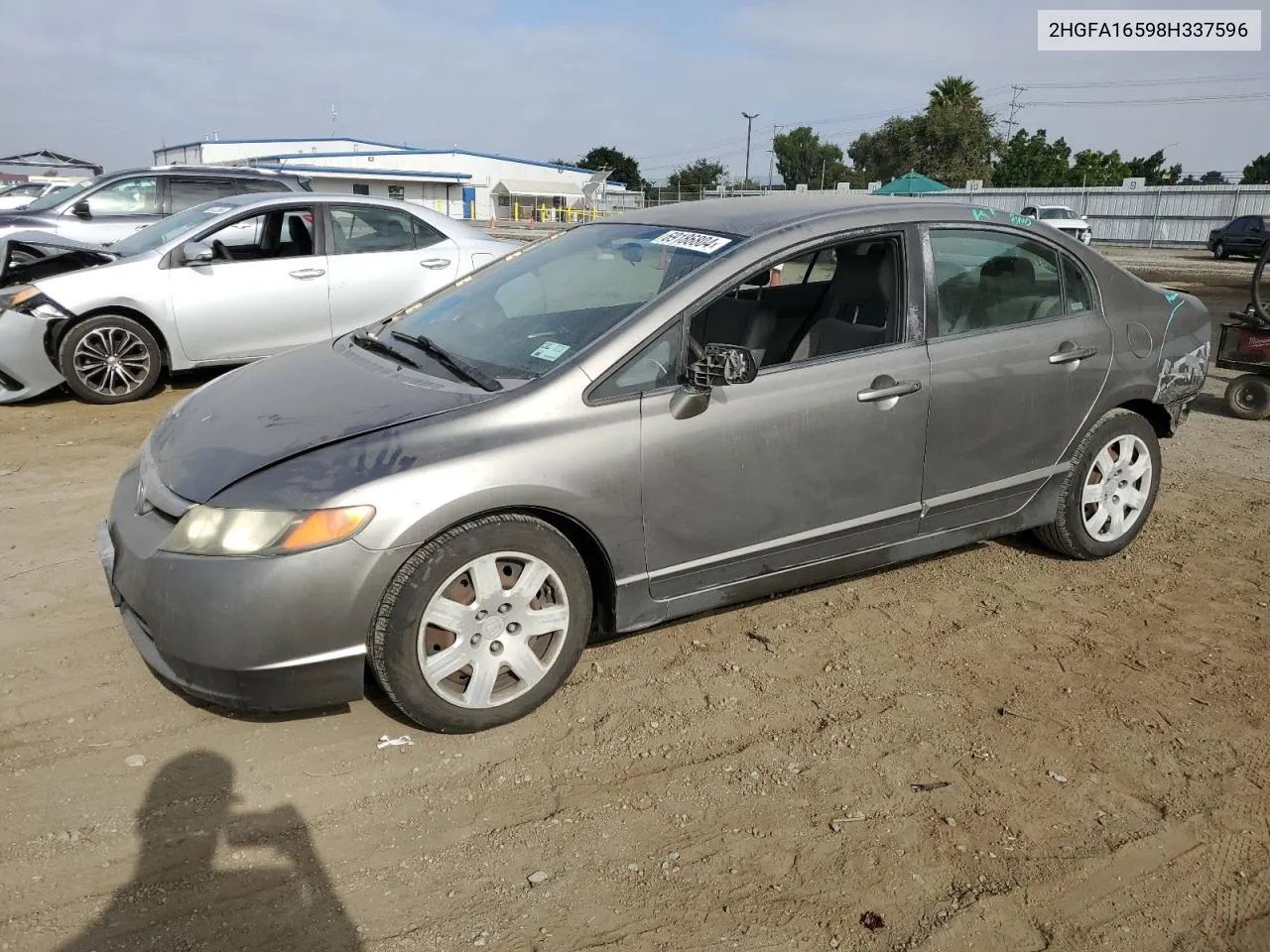 2008 Honda Civic Lx VIN: 2HGFA16598H337596 Lot: 69186804