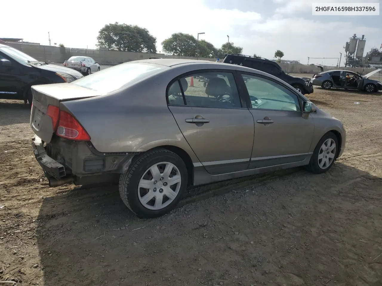 2008 Honda Civic Lx VIN: 2HGFA16598H337596 Lot: 69186804