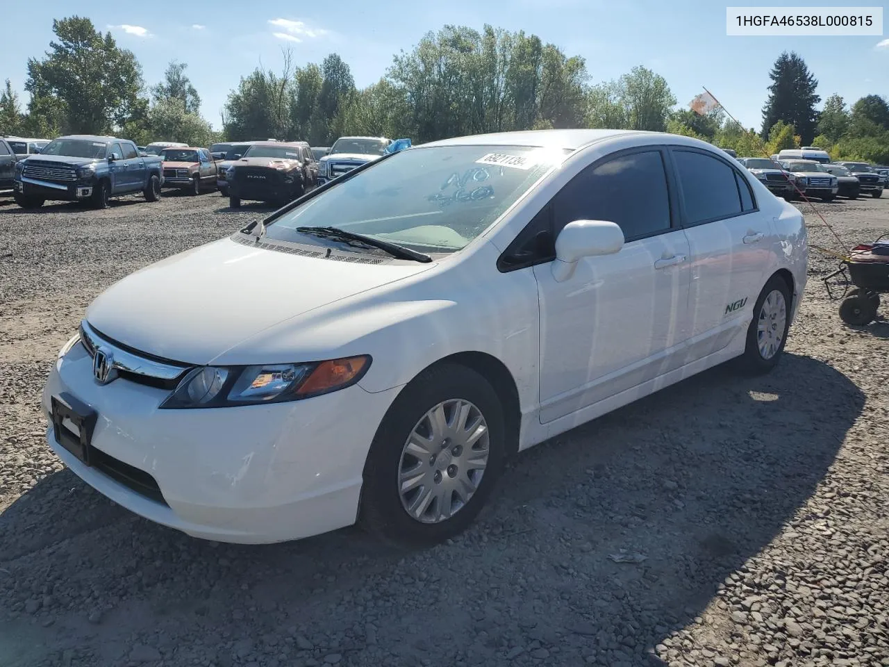 1HGFA46538L000815 2008 Honda Civic Gx