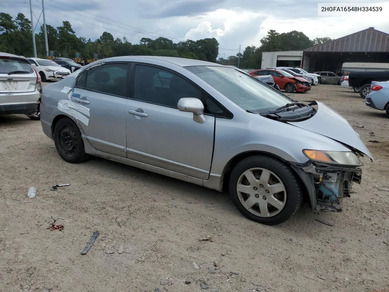 2008 Honda Civic Lx VIN: 2HGFA16548H334539 Lot: 69250544