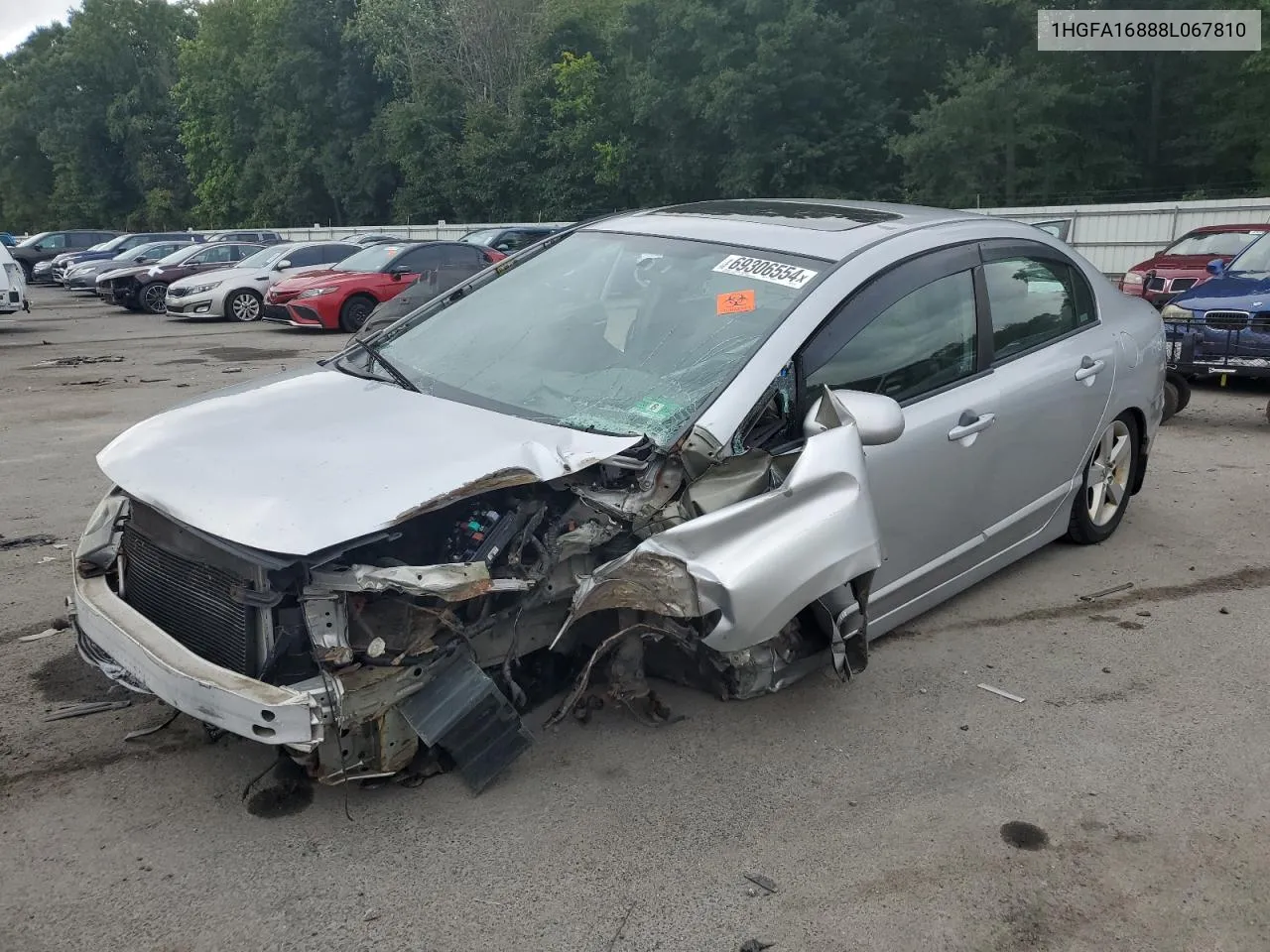 1HGFA16888L067810 2008 Honda Civic Ex