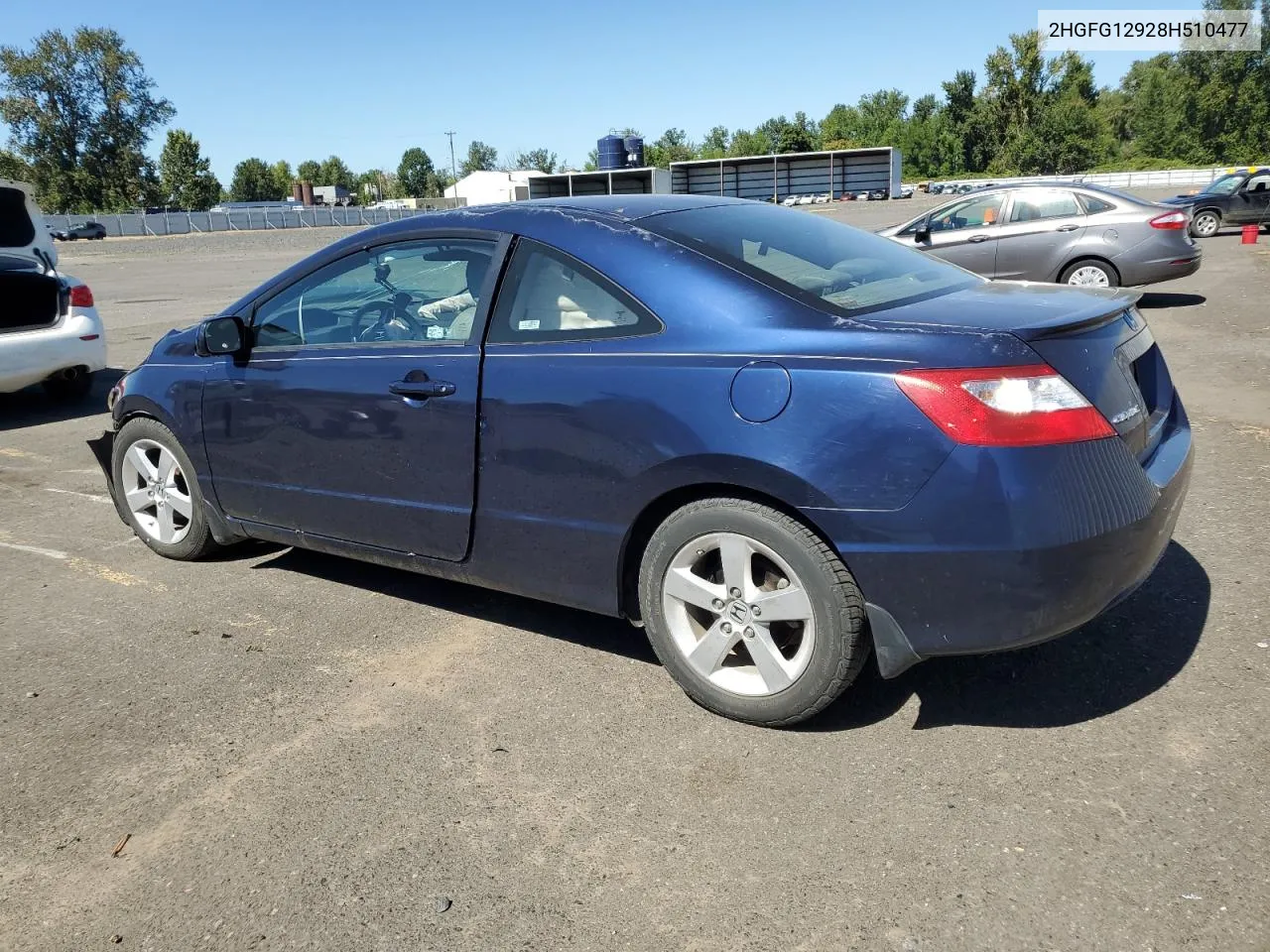 2008 Honda Civic Exl VIN: 2HGFG12928H510477 Lot: 69344074