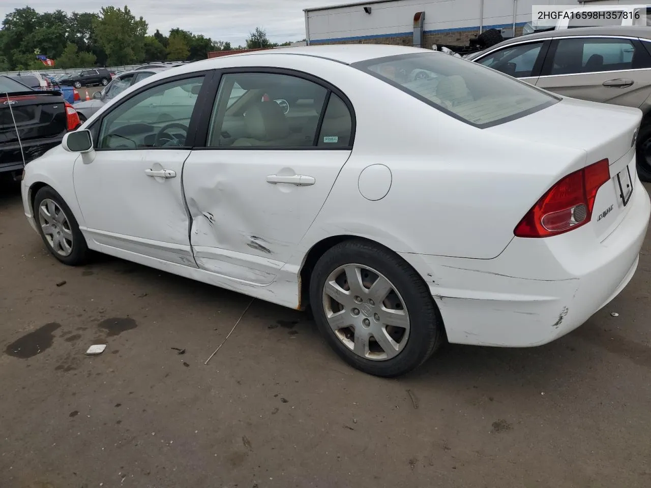 2HGFA16598H357816 2008 Honda Civic Lx