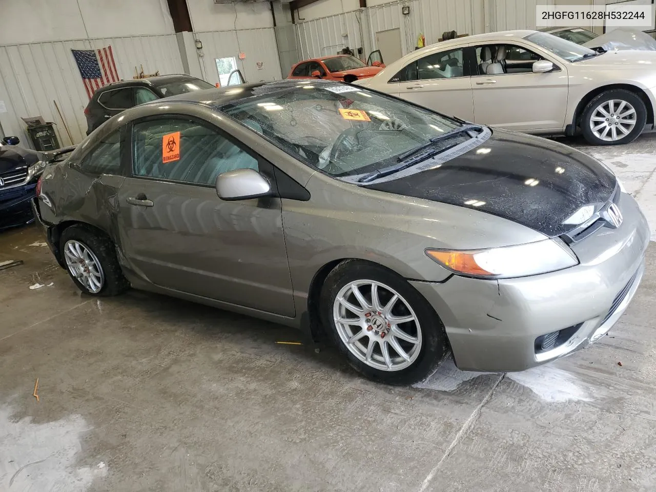 2008 Honda Civic Lx VIN: 2HGFG11628H532244 Lot: 69478404