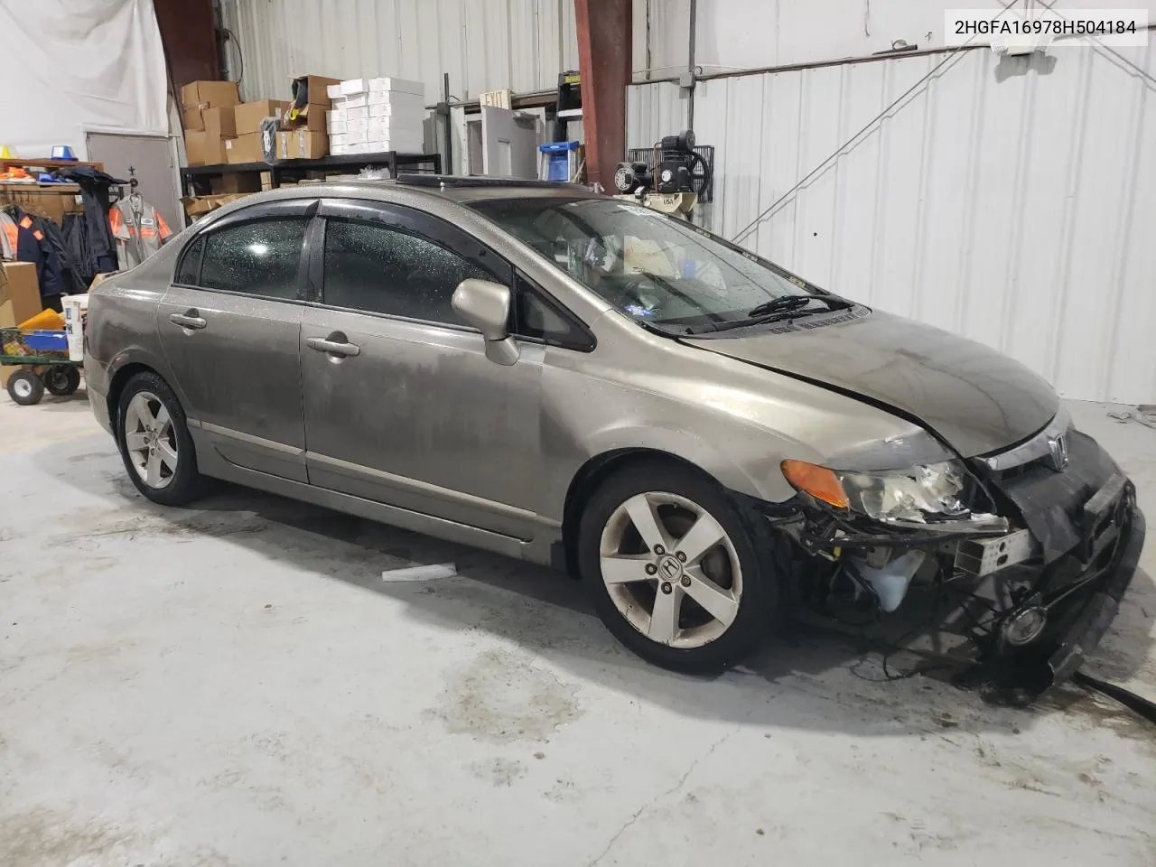 2HGFA16978H504184 2008 Honda Civic Exl