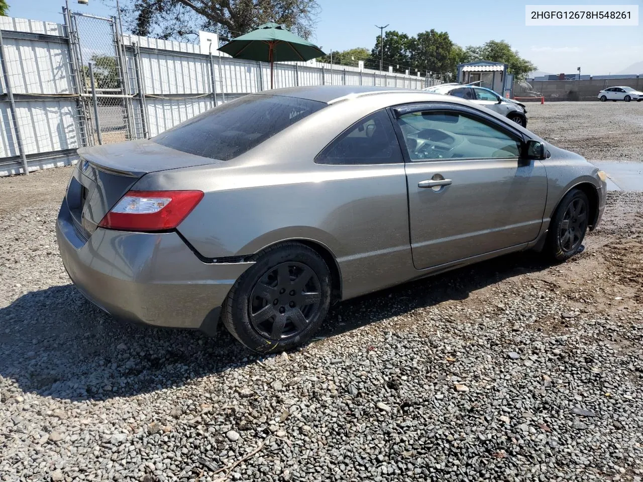 2008 Honda Civic Lx VIN: 2HGFG12678H548261 Lot: 69662894