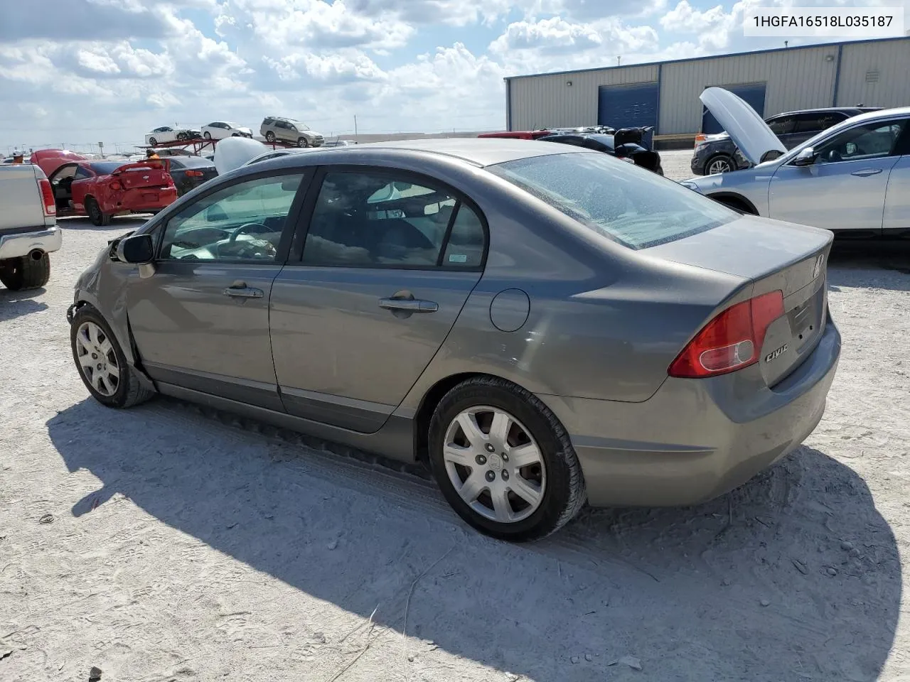 2008 Honda Civic Lx VIN: 1HGFA16518L035187 Lot: 69879234