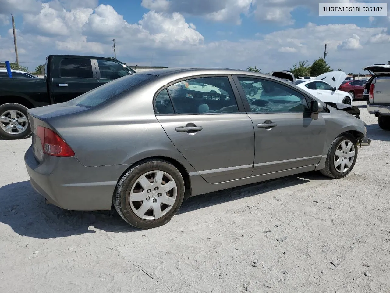 2008 Honda Civic Lx VIN: 1HGFA16518L035187 Lot: 69879234