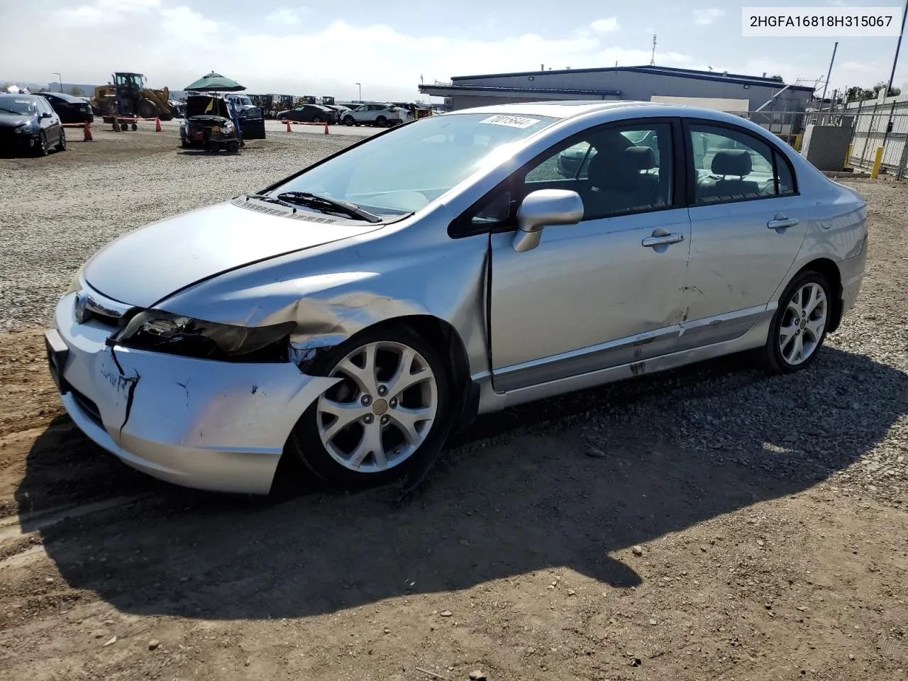 2HGFA16818H315067 2008 Honda Civic Ex