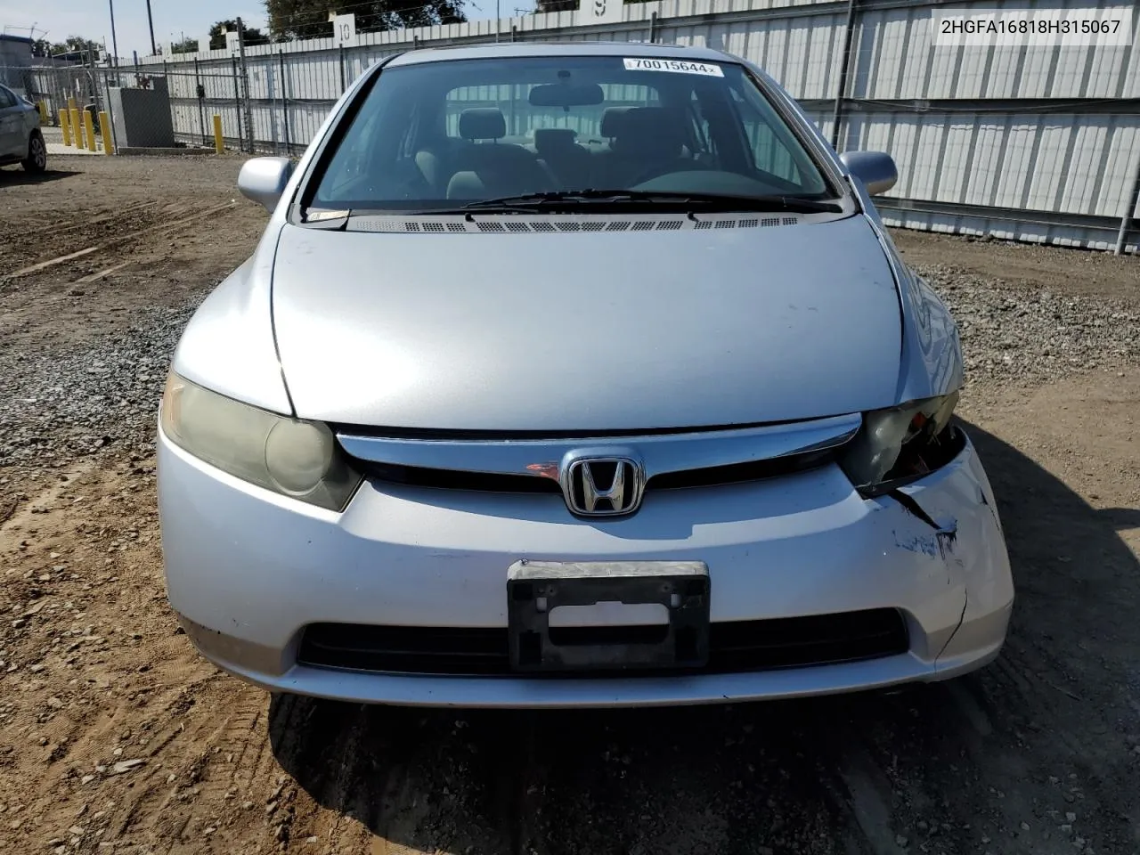 2008 Honda Civic Ex VIN: 2HGFA16818H315067 Lot: 70015644