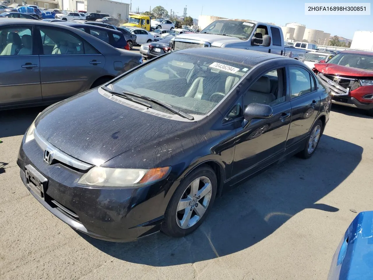 2HGFA16898H300851 2008 Honda Civic Ex