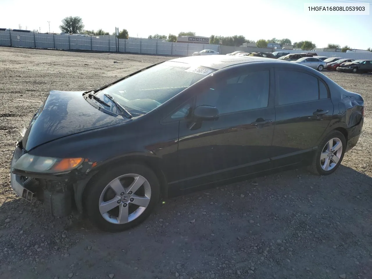 2008 Honda Civic Ex VIN: 1HGFA16808L053903 Lot: 70576874