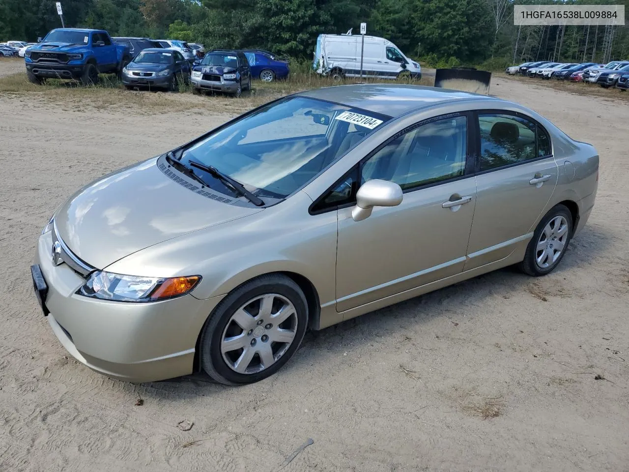 1HGFA16538L009884 2008 Honda Civic Lx