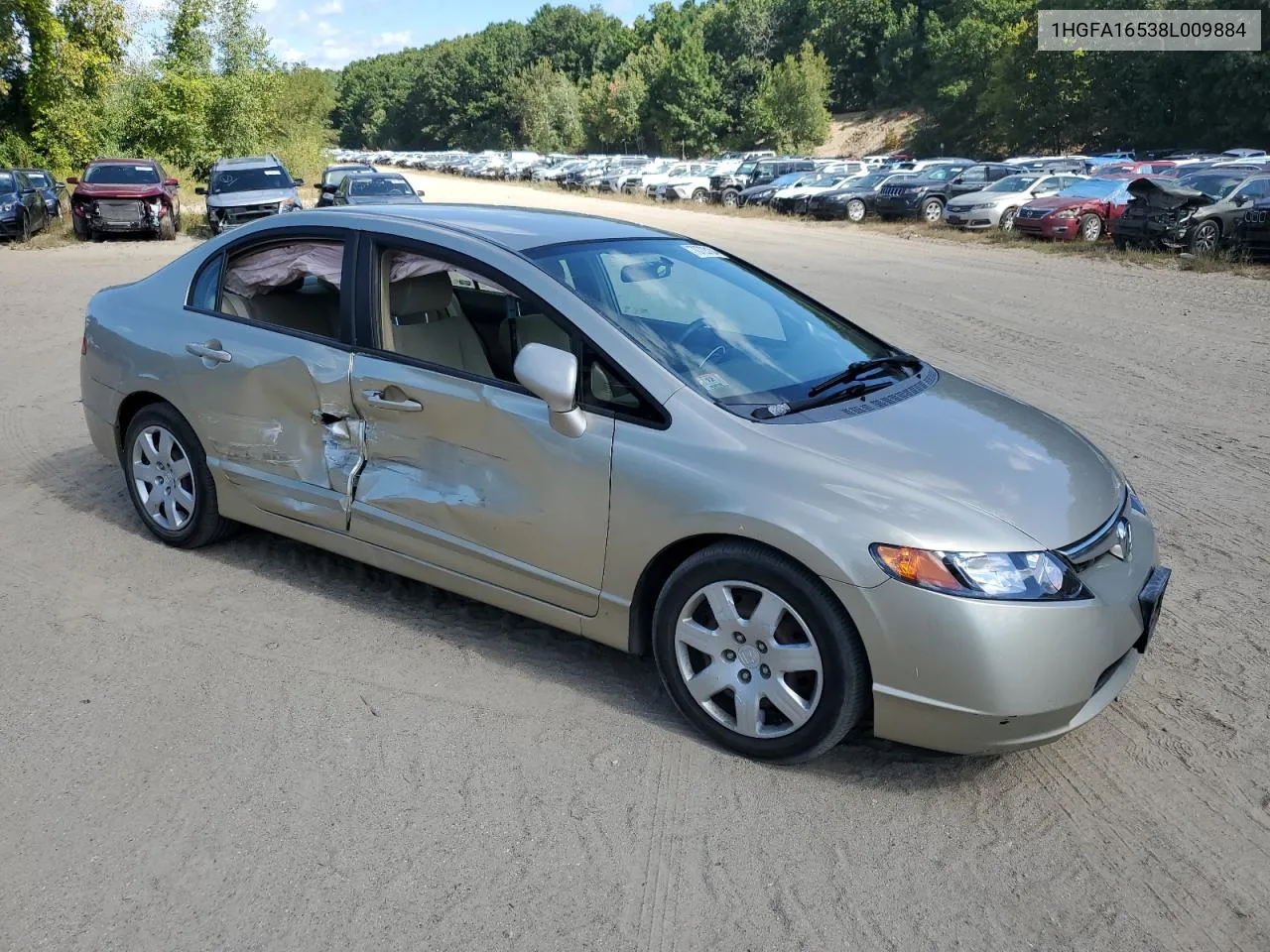 2008 Honda Civic Lx VIN: 1HGFA16538L009884 Lot: 70723104