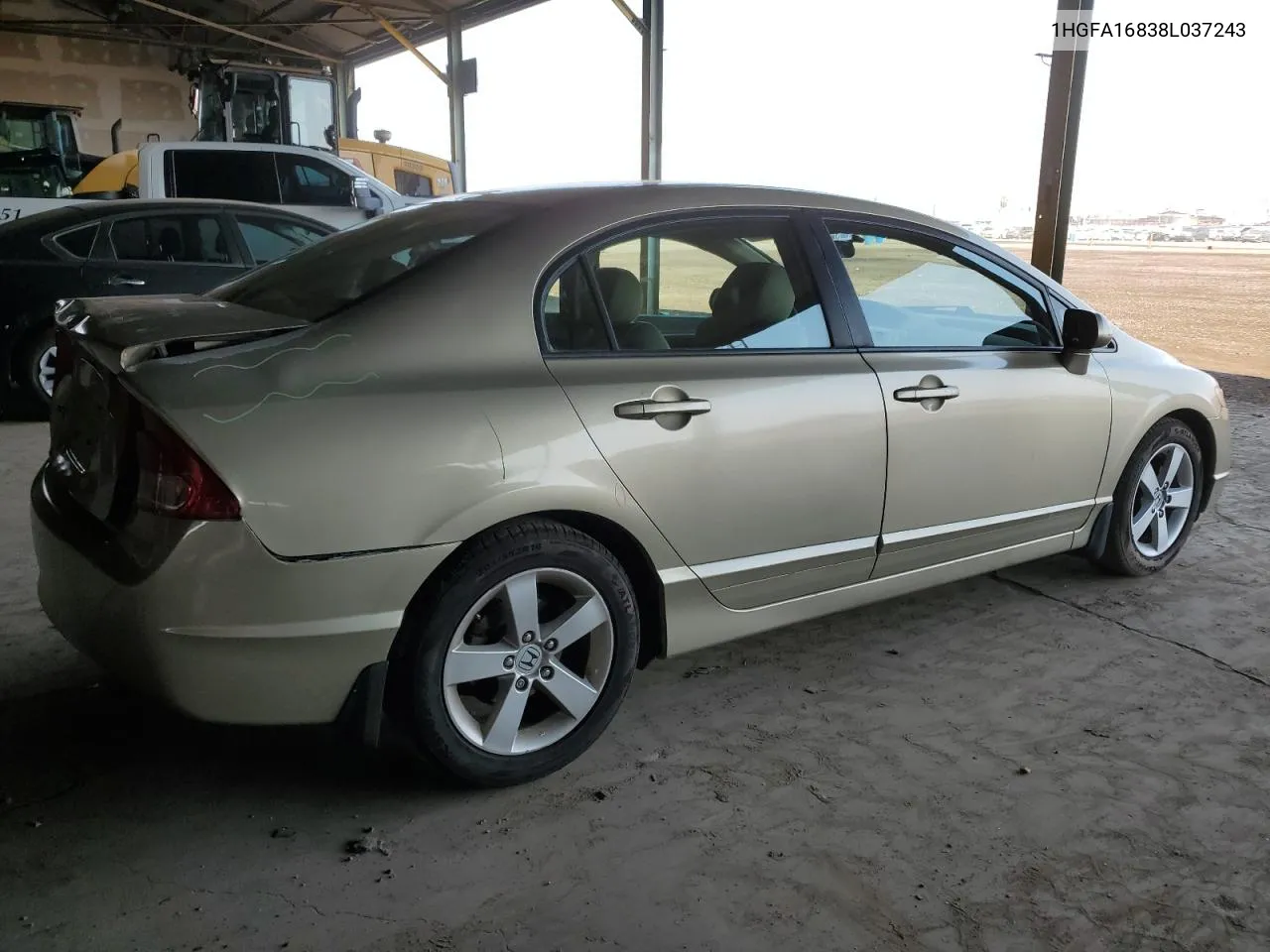 1HGFA16838L037243 2008 Honda Civic Ex