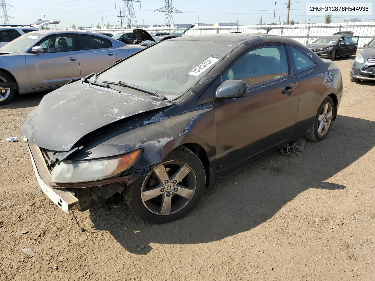 2008 Honda Civic Ex VIN: 2HGFG12878H544938 Lot: 70983764