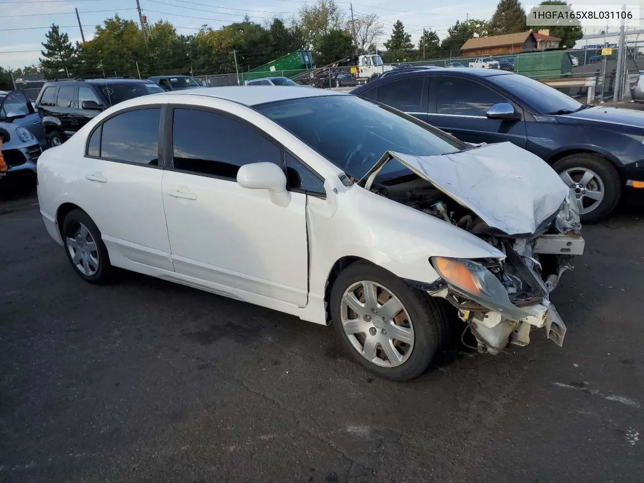 2008 Honda Civic Lx VIN: 1HGFA165X8L031106 Lot: 71013124