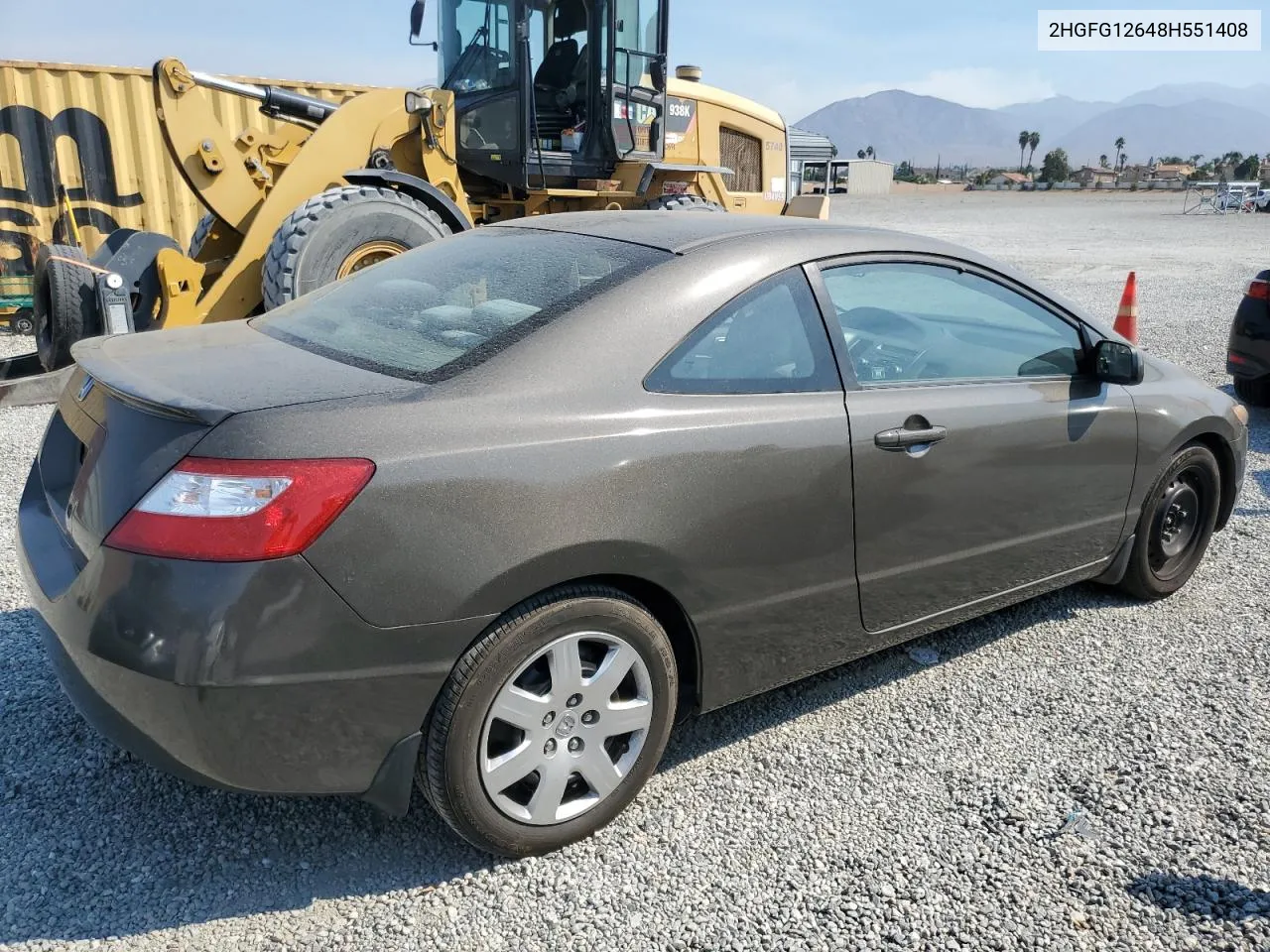 2008 Honda Civic Lx VIN: 2HGFG12648H551408 Lot: 71034554