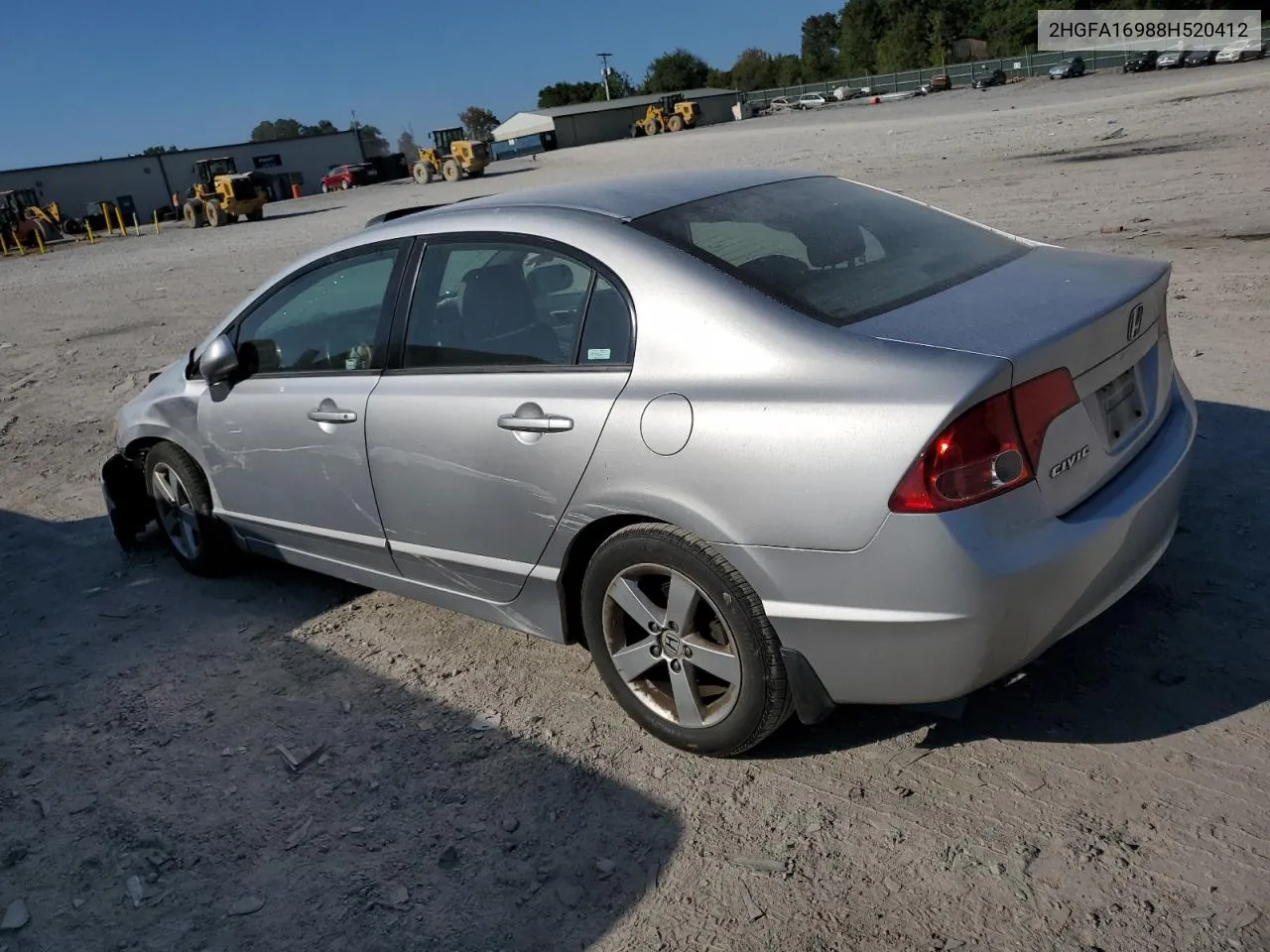 2008 Honda Civic Exl VIN: 2HGFA16988H520412 Lot: 71043724