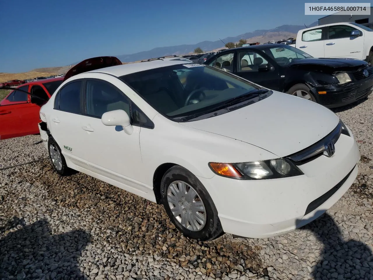 2008 Honda Civic Gx VIN: 1HGFA46588L000714 Lot: 71082554